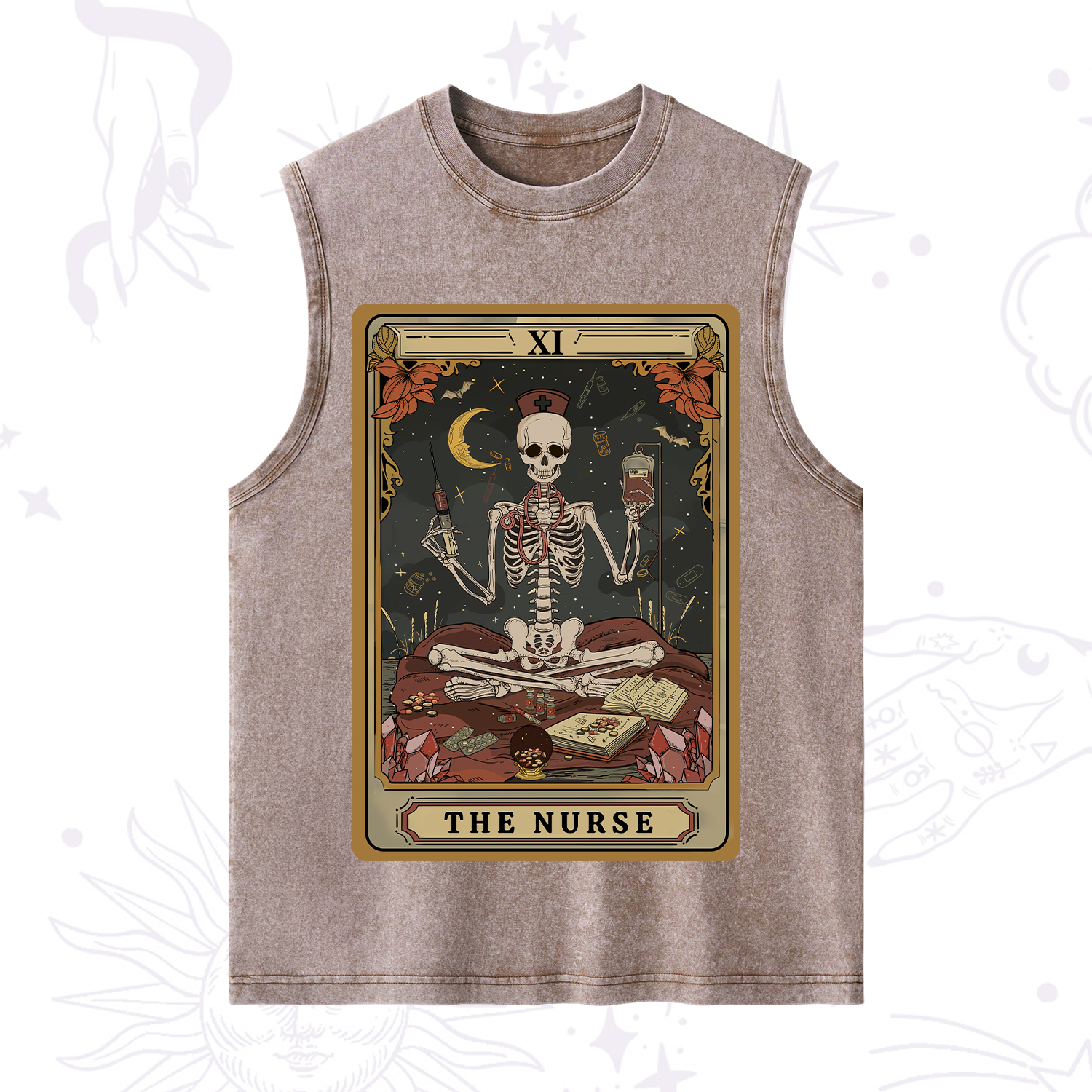 Purplehecate The Nurse Tarot Washed Tank