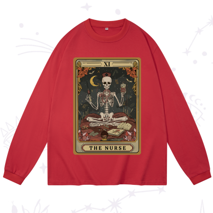 Purplehecate The Nurse Tarot Long Sleeve T-Shirt