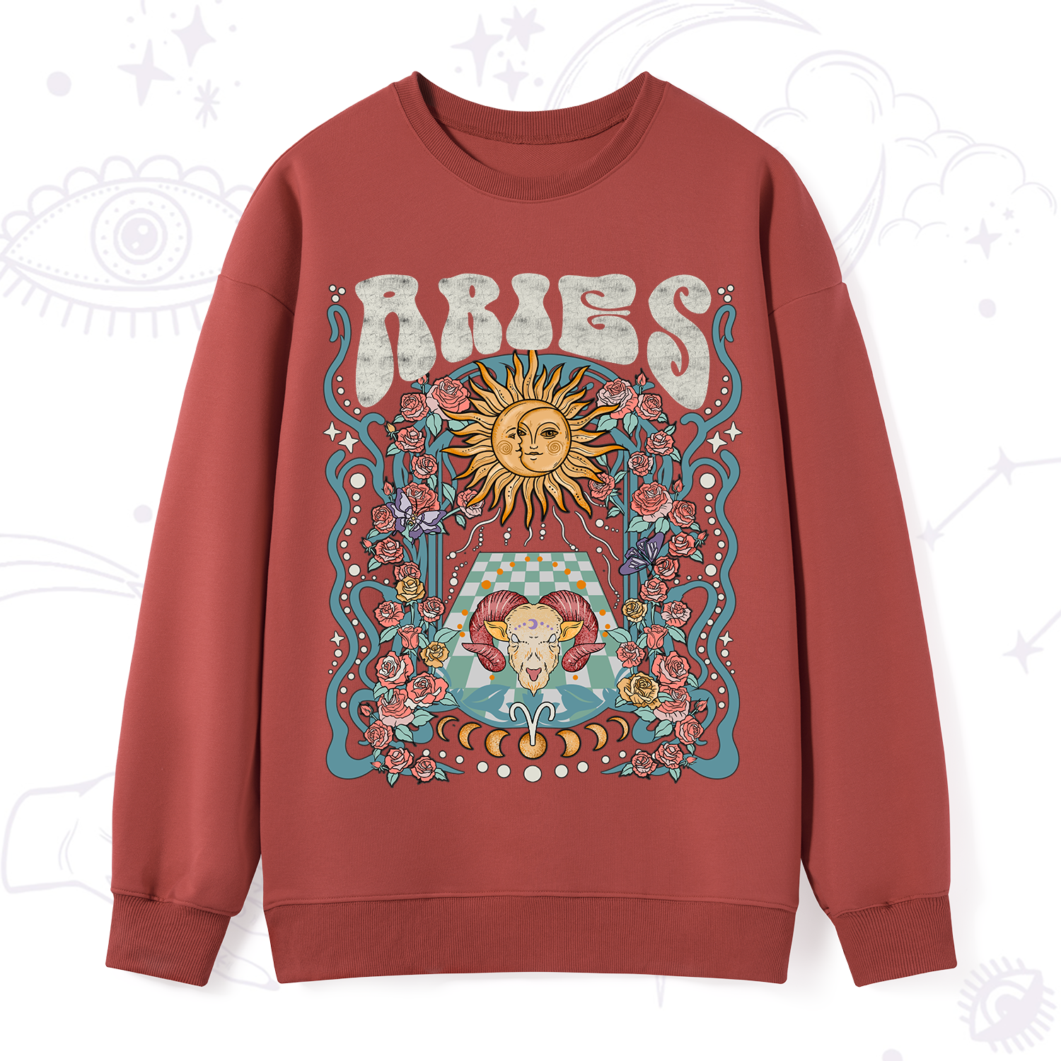 Purplehecate Aries Spirit Zodiac Sweatshirt