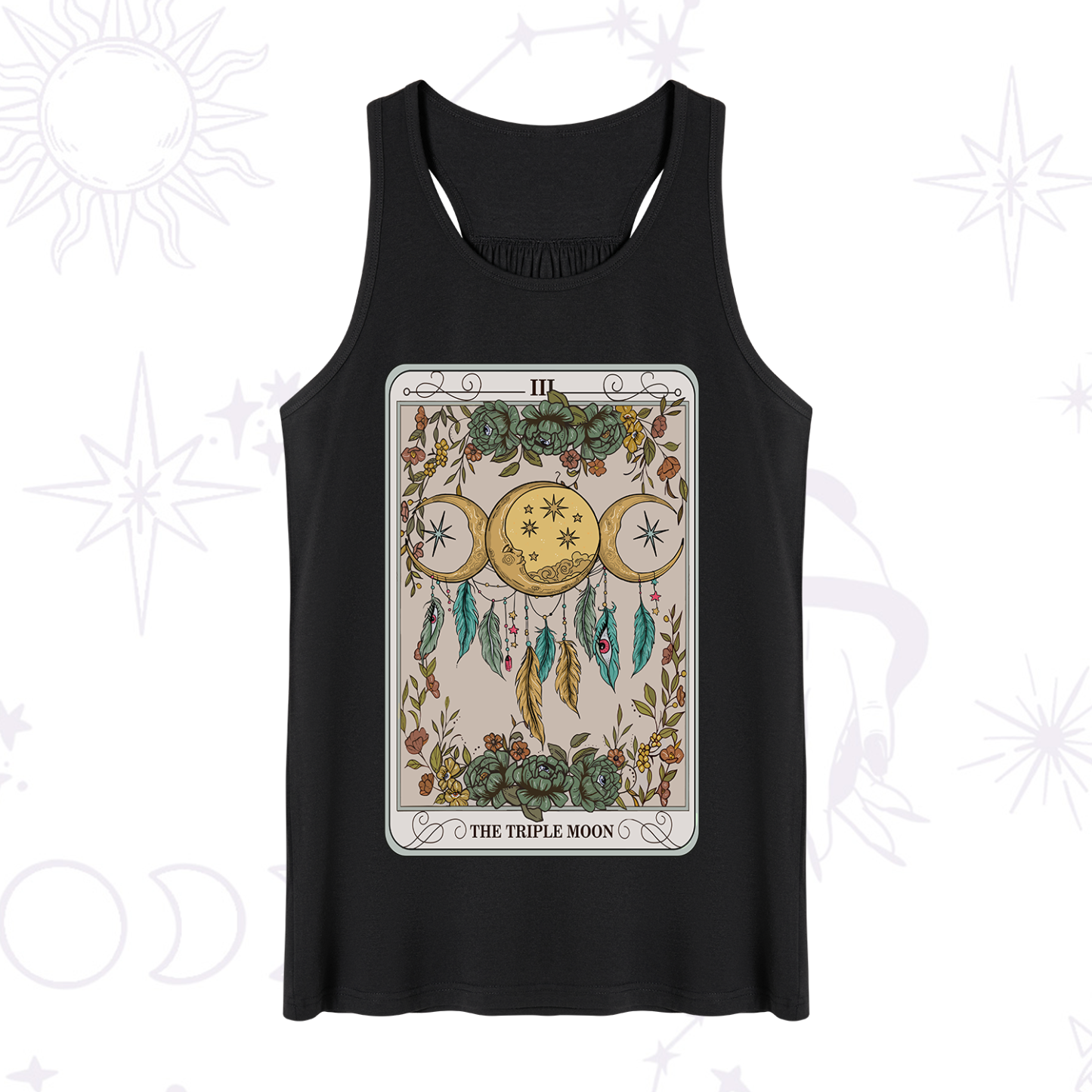 Purplehecate The Triple Moon Tarot Card Tank