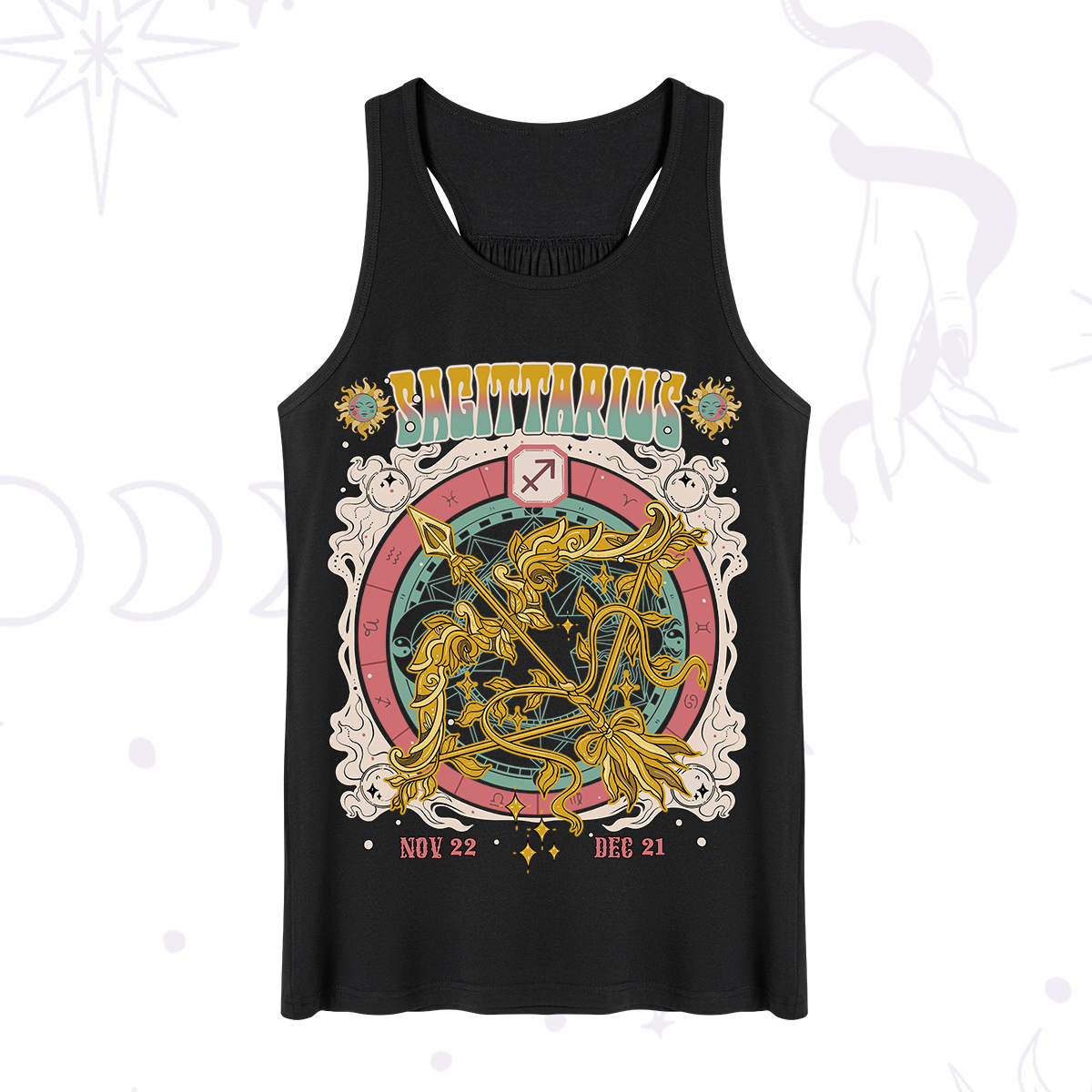 Purplehecate Sagittarius Cosmic Zodiac Tank