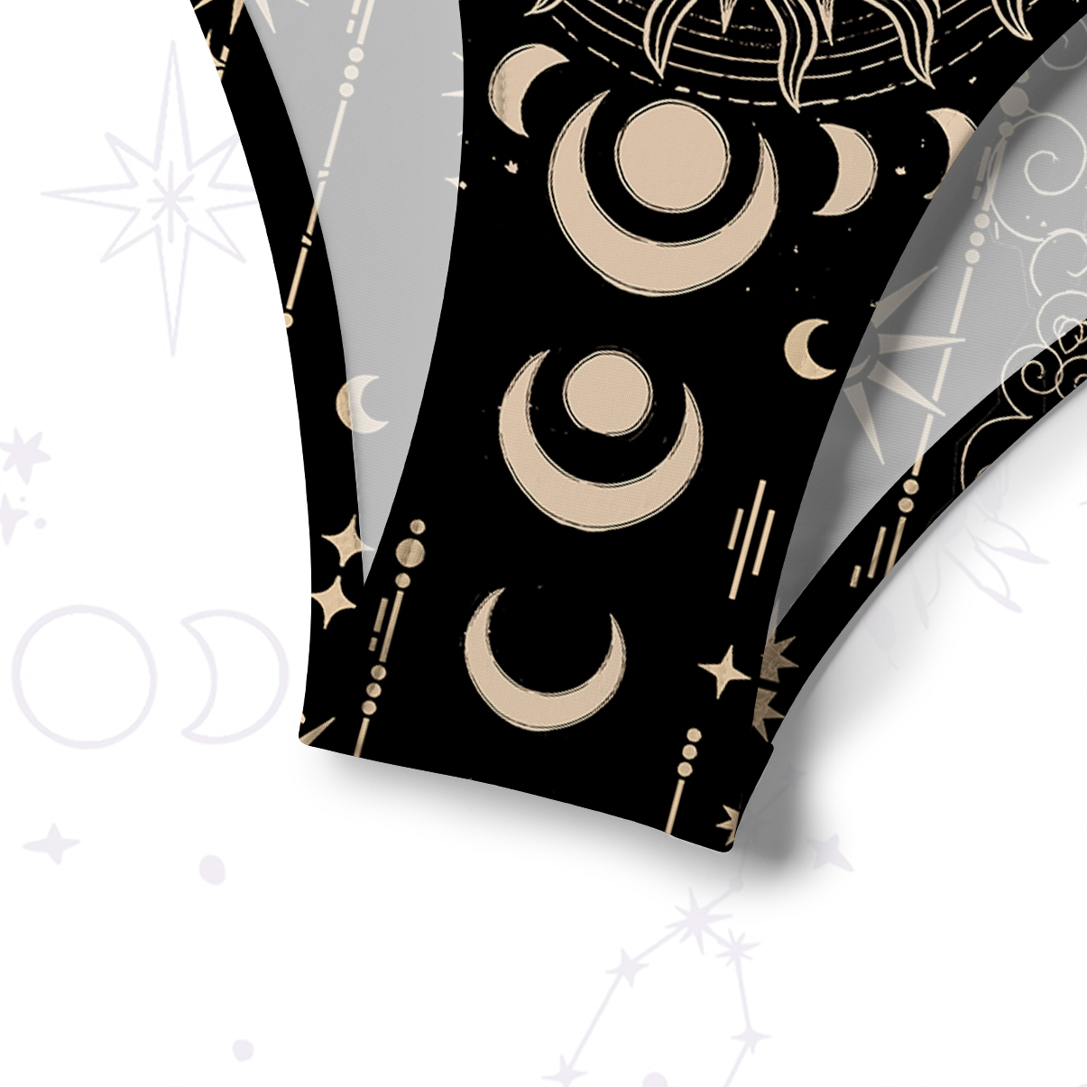 Purplehecate Lunar Eclipse Crisscross Tie-Back Bikini Set
