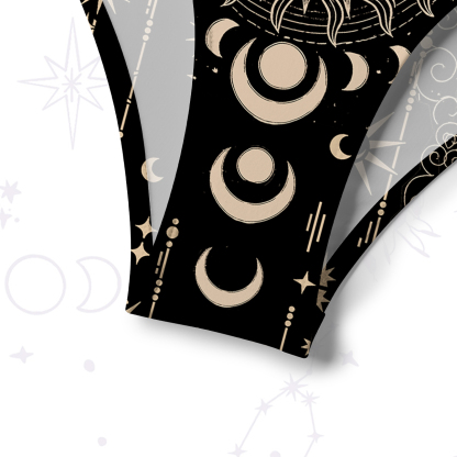 Purplehecate Lunar Eclipse Crisscross Tie-Back Bikini Set