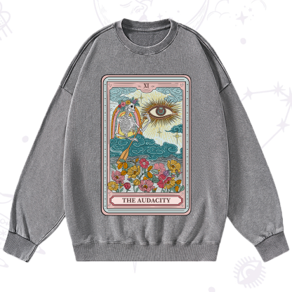 Purplehecate The Audacity Tarot Washed Sweatshirt