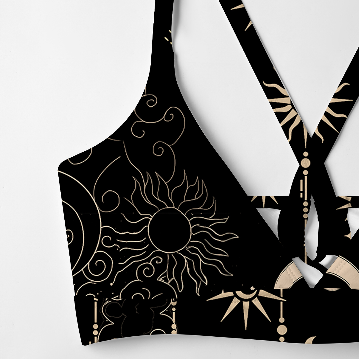 Purplehecate Lunar Eclipse Crisscross Tie-Back Bikini Set