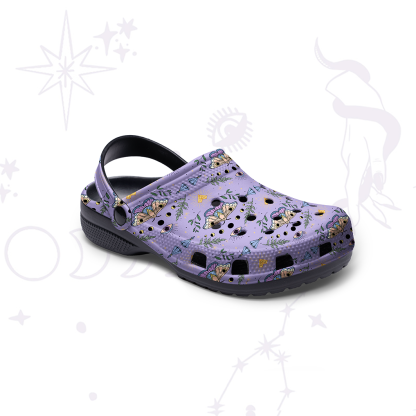 Purplehecate Luna Moth Witch Rubber Clogs