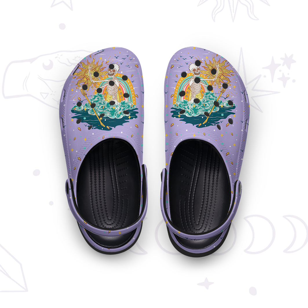 Magic Purplehecate The Audacity Tarot Card Rubber Clogs