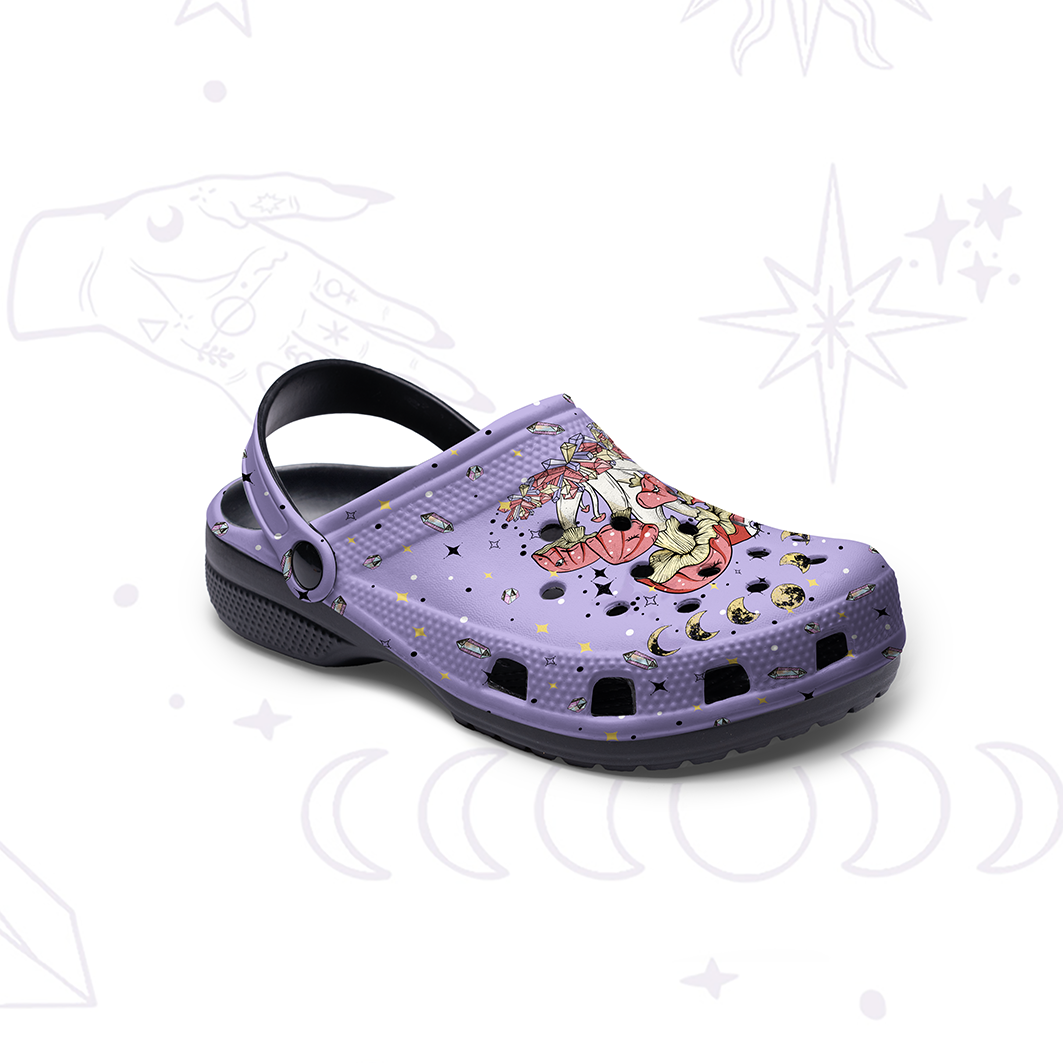 Purplehecate Magic Mushroom Rubber Clogs