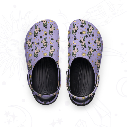 Purplehecate Reach For The Moon Rubber Clogs