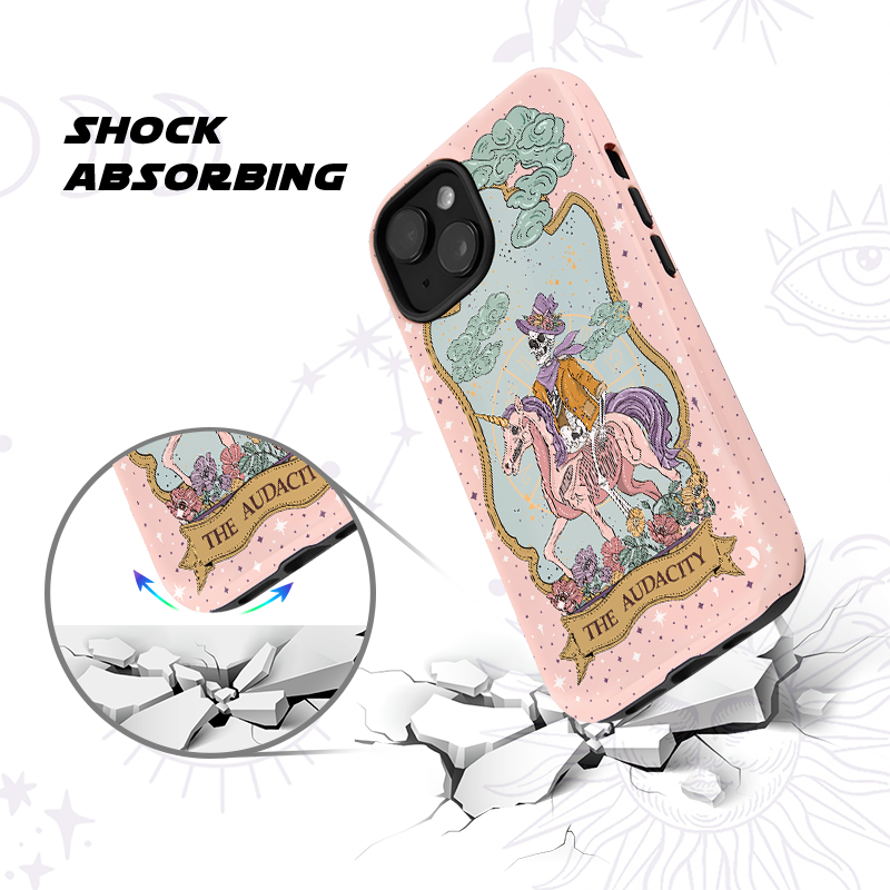 Purplehecate The Audacity Tarot Card Ancient Mirror Phone Case