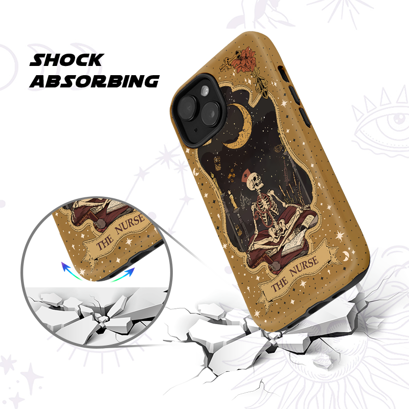 Purplehecate The Nurse Tarot Card Ancient Mirror Phone Case