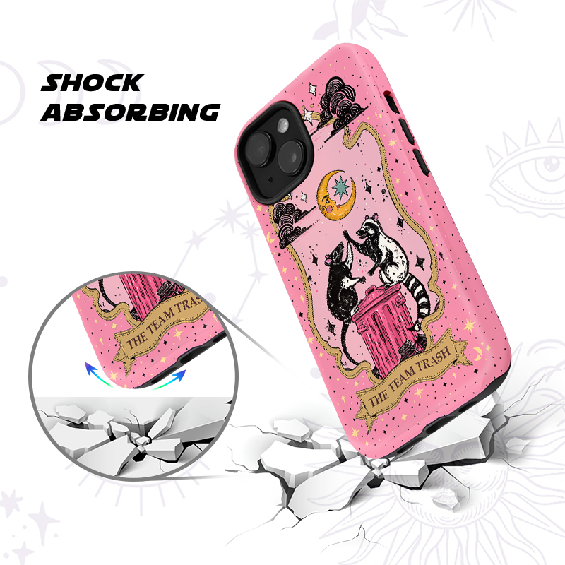 Purplehecate The Team Trash Opossum Tarot Ancient Mirror Phone Case