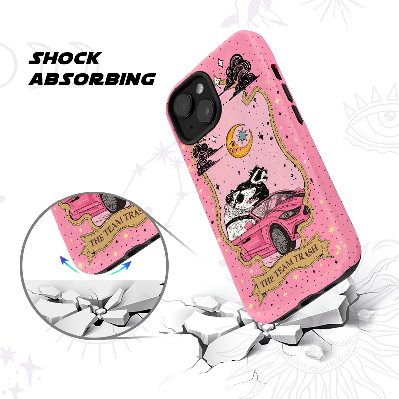 Purplehecate The Team Trash Tarot Card Ancient Mirror Phone Case