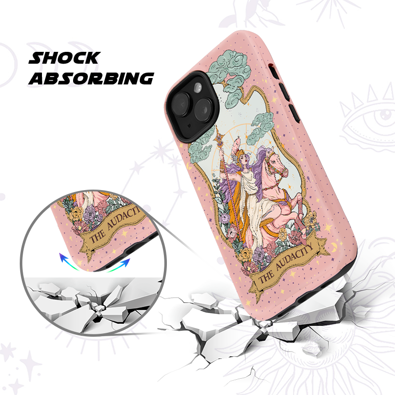 Purplehecate The Audacity Tarot Card Ancient Mirror Phone Case