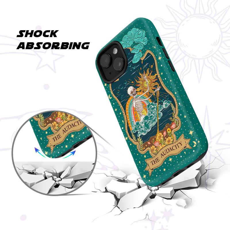 Purplehecate The Audacity Tarot Card Ancient Mirror Phone Case