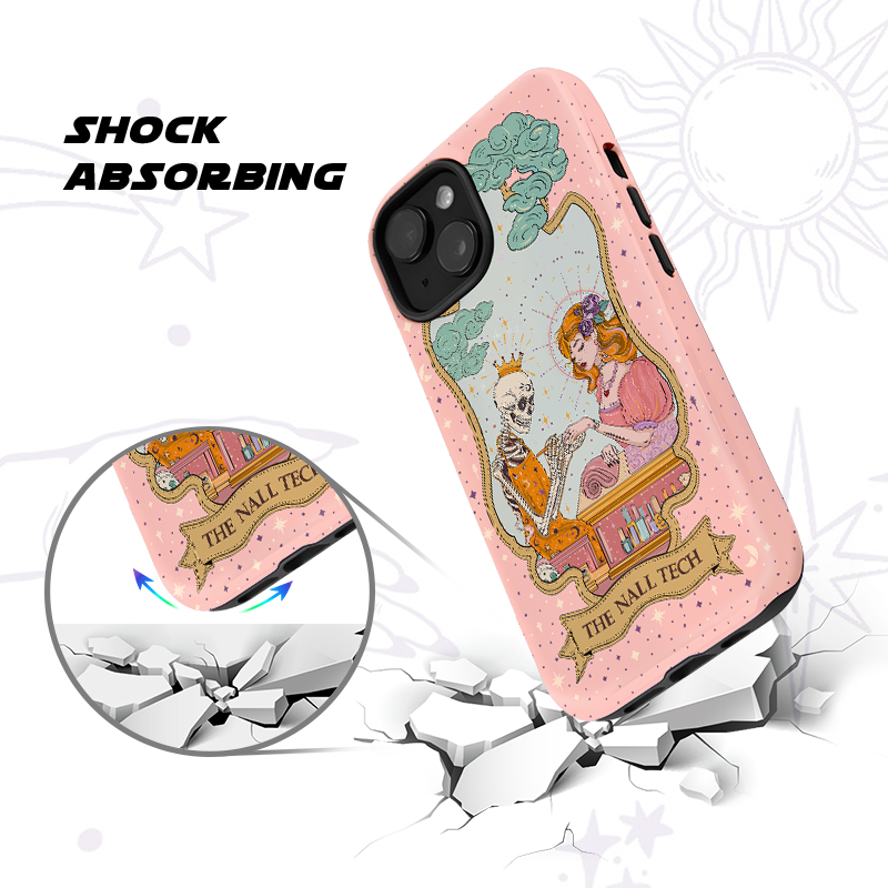 Purplehecate The Nail Tech Life Tarot Ancient Mirror Phone Case