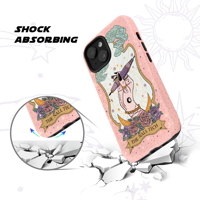 Purplehecate The Nail Tech Tarot Card Ancient Mirror Phone Case