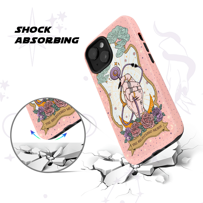 Purplehecate The Registered Nurse Tarot Card Ancient Mirror Phone Case