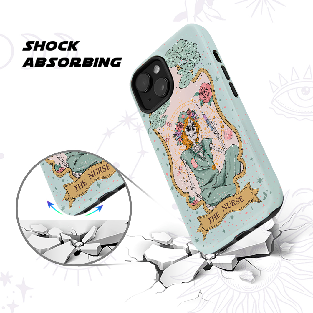 Purplehecate The Nurse Tarot Ancient Mirror Phone Case