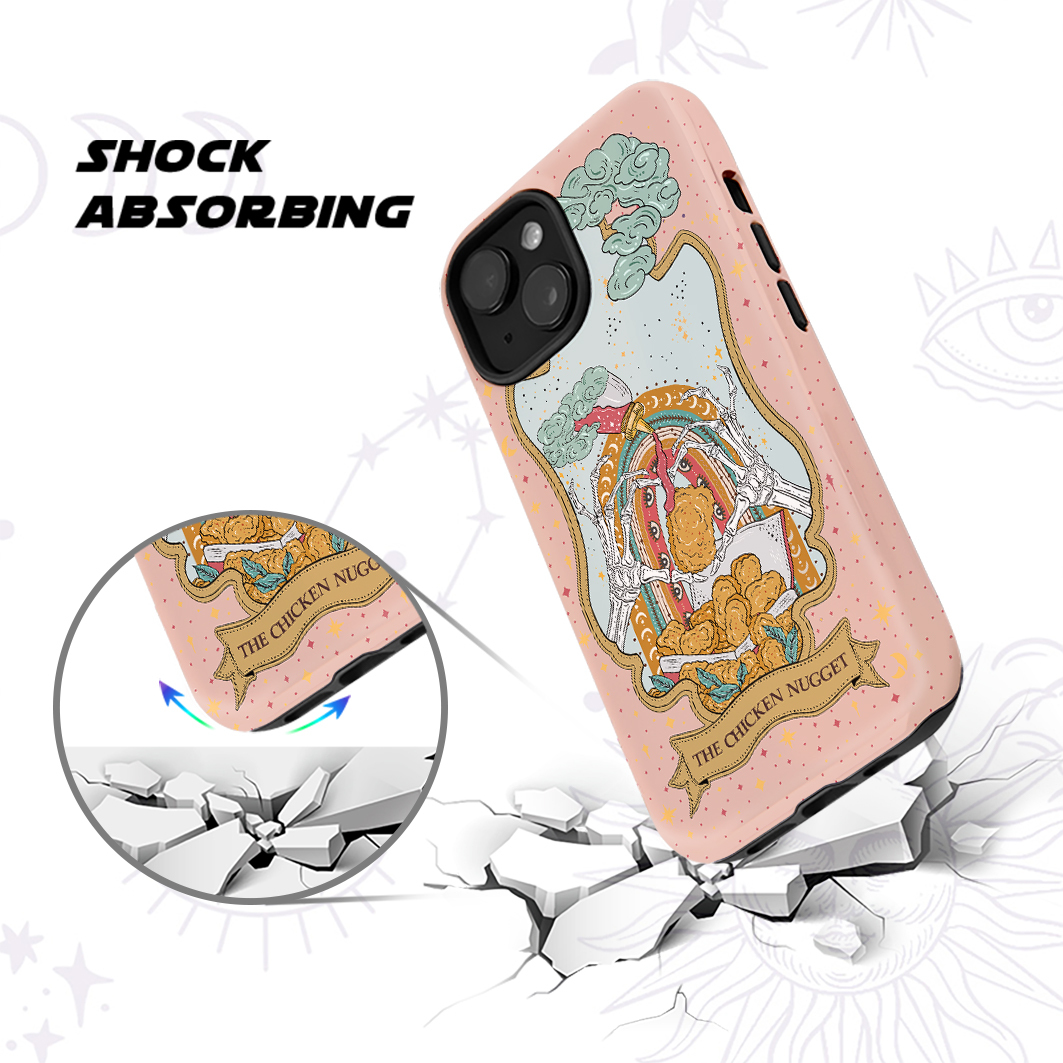 Purplehecate The Chicken Nugget Tarot Ancient Mirror Phone Case
