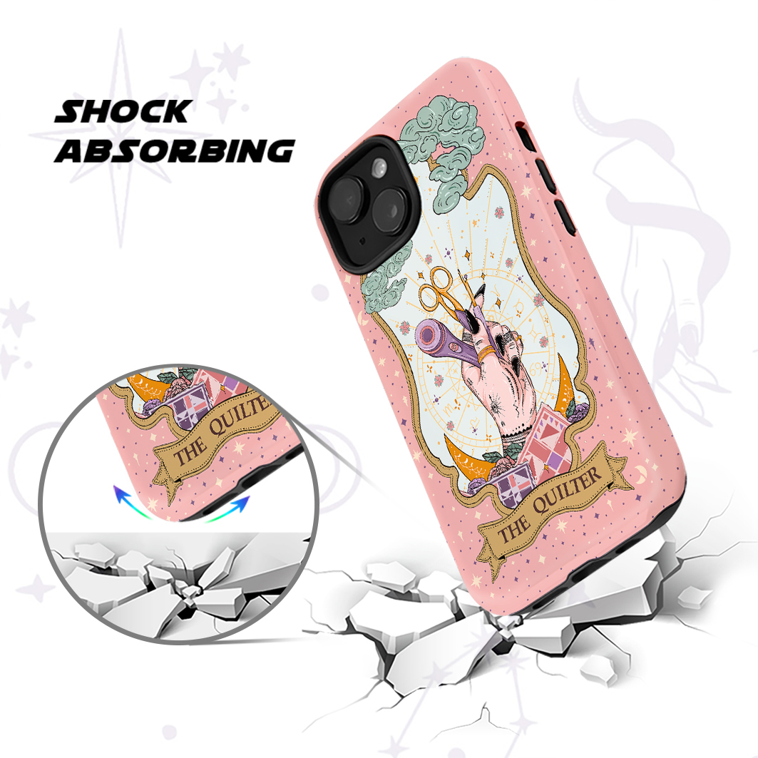 Purplehecate The Quilter Tarot Card Ancient Mirror Phone Case
