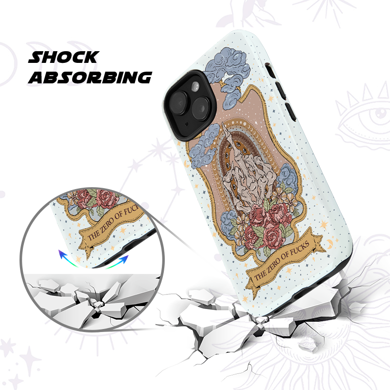 Purplehecate The Zero Of Fucks Tarot Ancient Mirror Phone Case