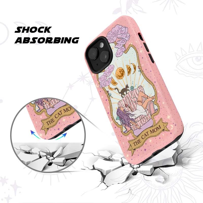 Purplehecate The Cat Mom Tarot Ancient Mirror Phone Case