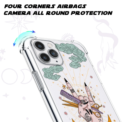 Purplehecate The Hair Stylist Tarot Clear Phone Case