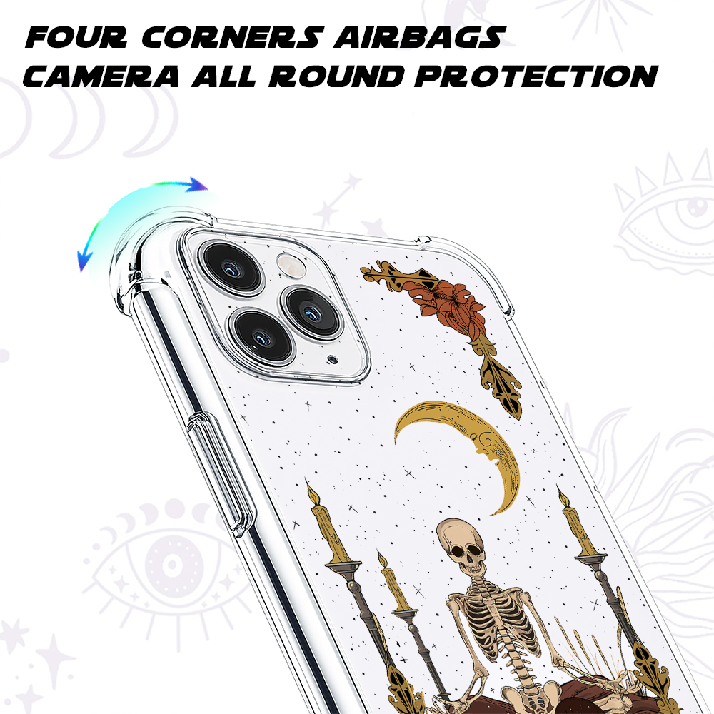 Purplehecate The Reader Tarot Clear Phone Case