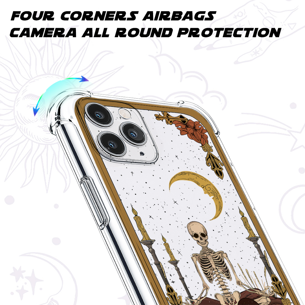 Purplehecate The Reader Tarot Clear Phone Case