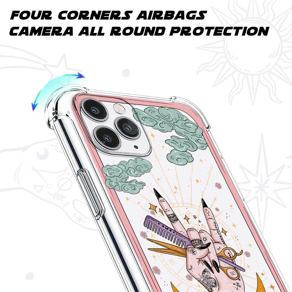 Purplehecate The Hair Stylist Tarot Clear Phone Case