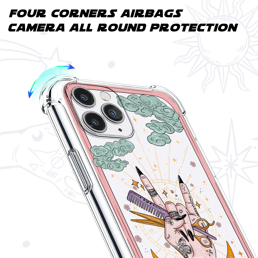 Purplehecate The Hair Stylist Tarot Clear Phone Case