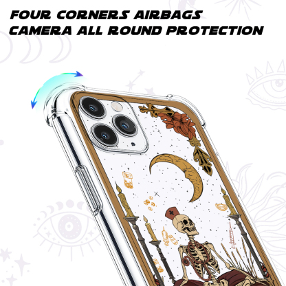 Purplehecate The Nurse Tarot Clear Phone Case