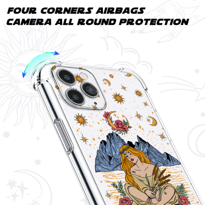 Purplehecate Virgo Zodiac Clear Phone Case