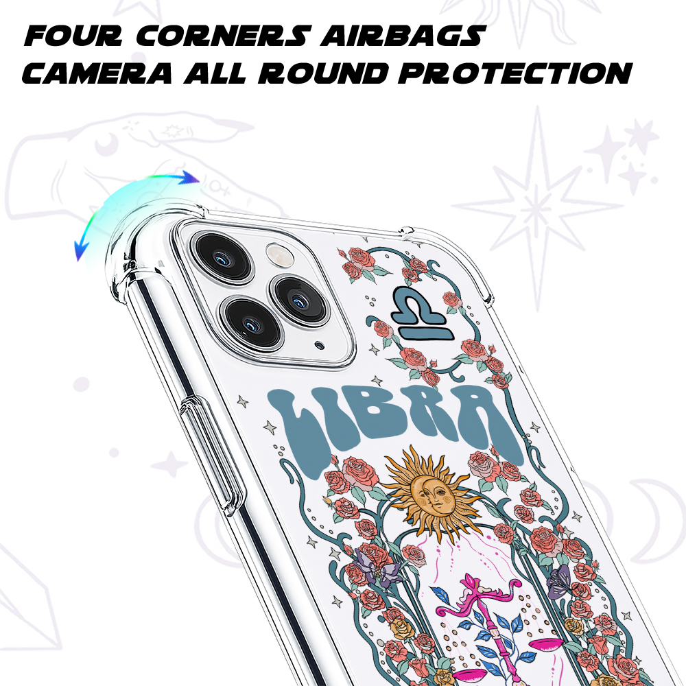 Purplehecate Libra Zodiac Clear Phone Case