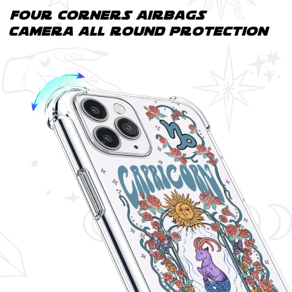 Purplehecate Capricorn Spirit Zodiac Clear Phone Case
