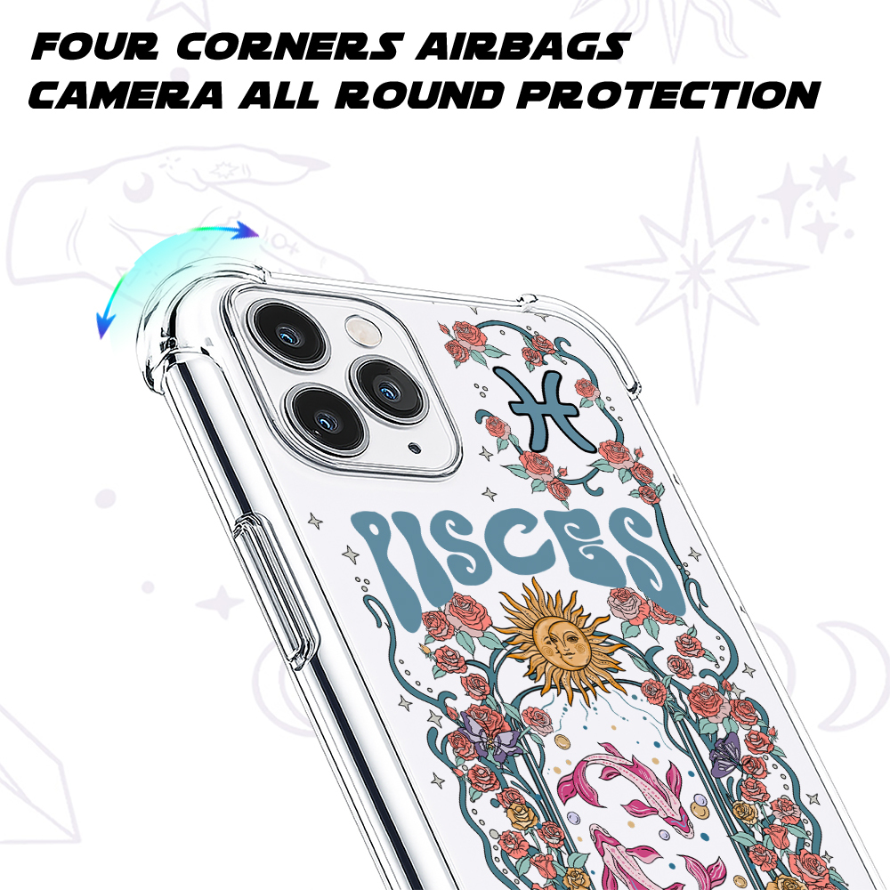 Purplehecate Pisces Spirit Zodiac Clear Phone Case