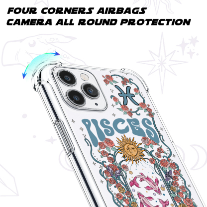 Purplehecate Pisces Spirit Zodiac Clear Phone Case
