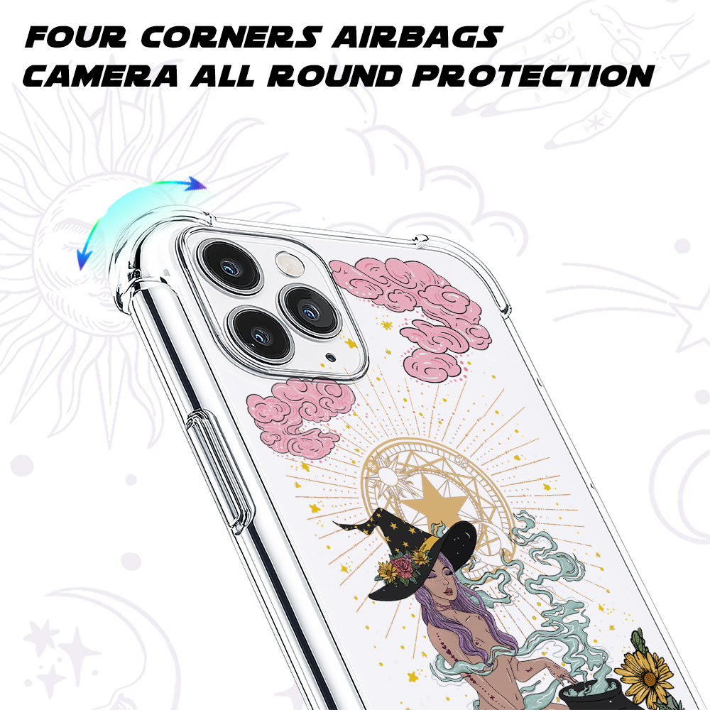 Purplehecate The Witch Clear Phone Case