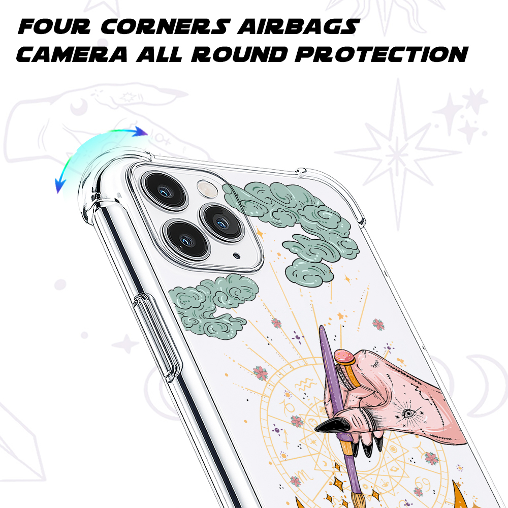 Purplehecate The Nail Artist Tarot Clear Phone Case