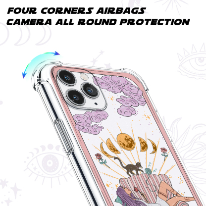 Purplehecate  The Cat Mom Tarot Clear Phone Case