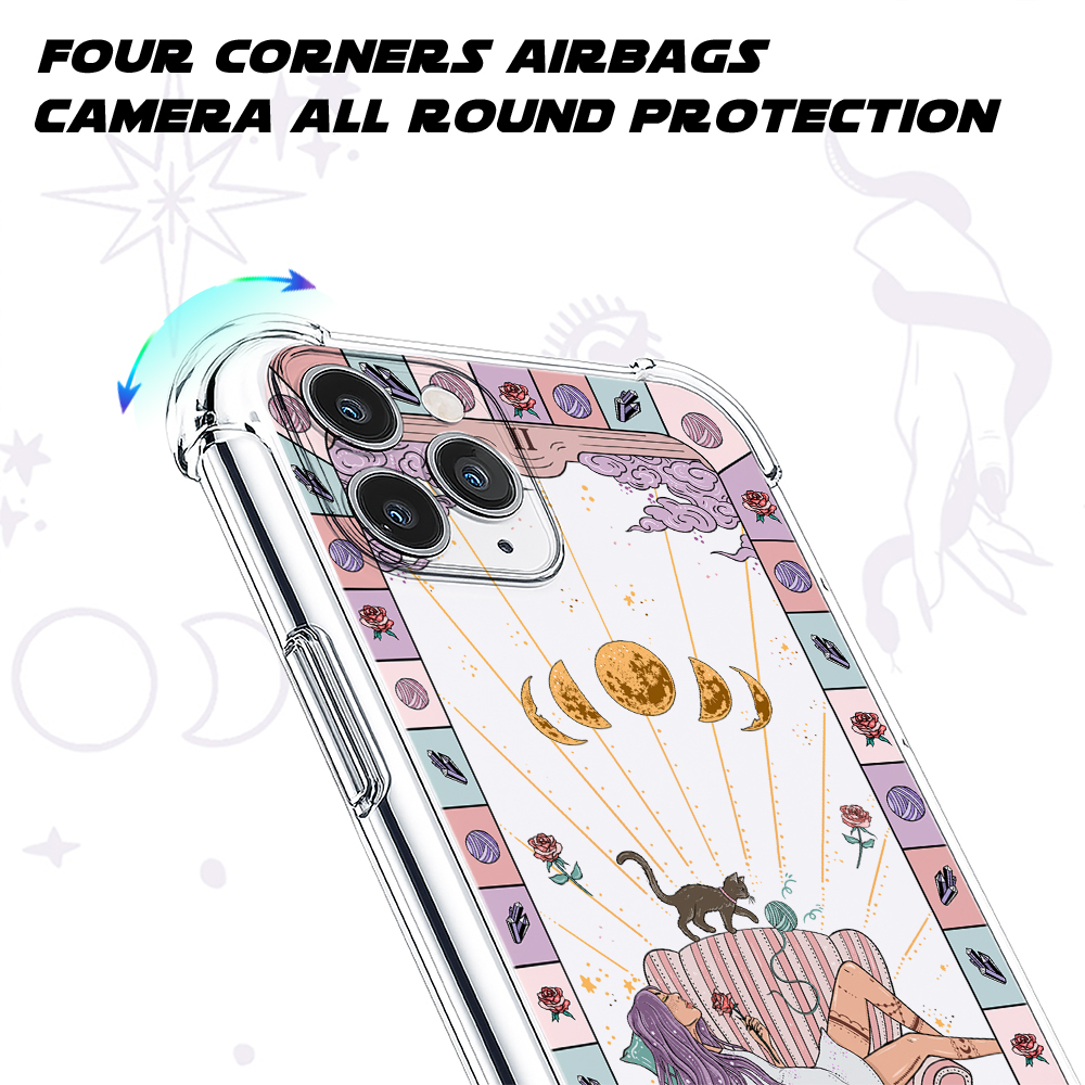 Purplehecate The Cat Mom Clear Phone Case