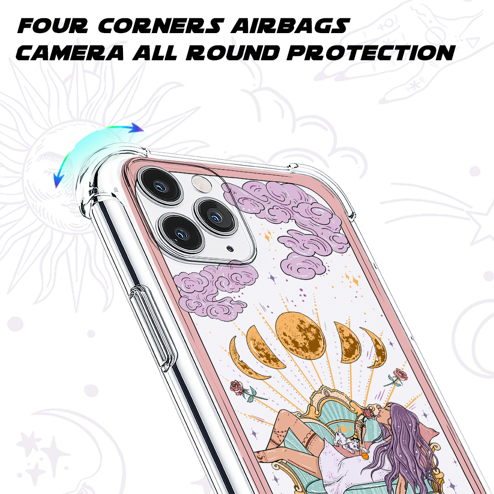 Purplehecate The Dog Mom Tarot Clear Phone Case