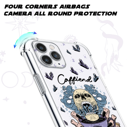 Purplehecate Caffiend Clear Phone Case