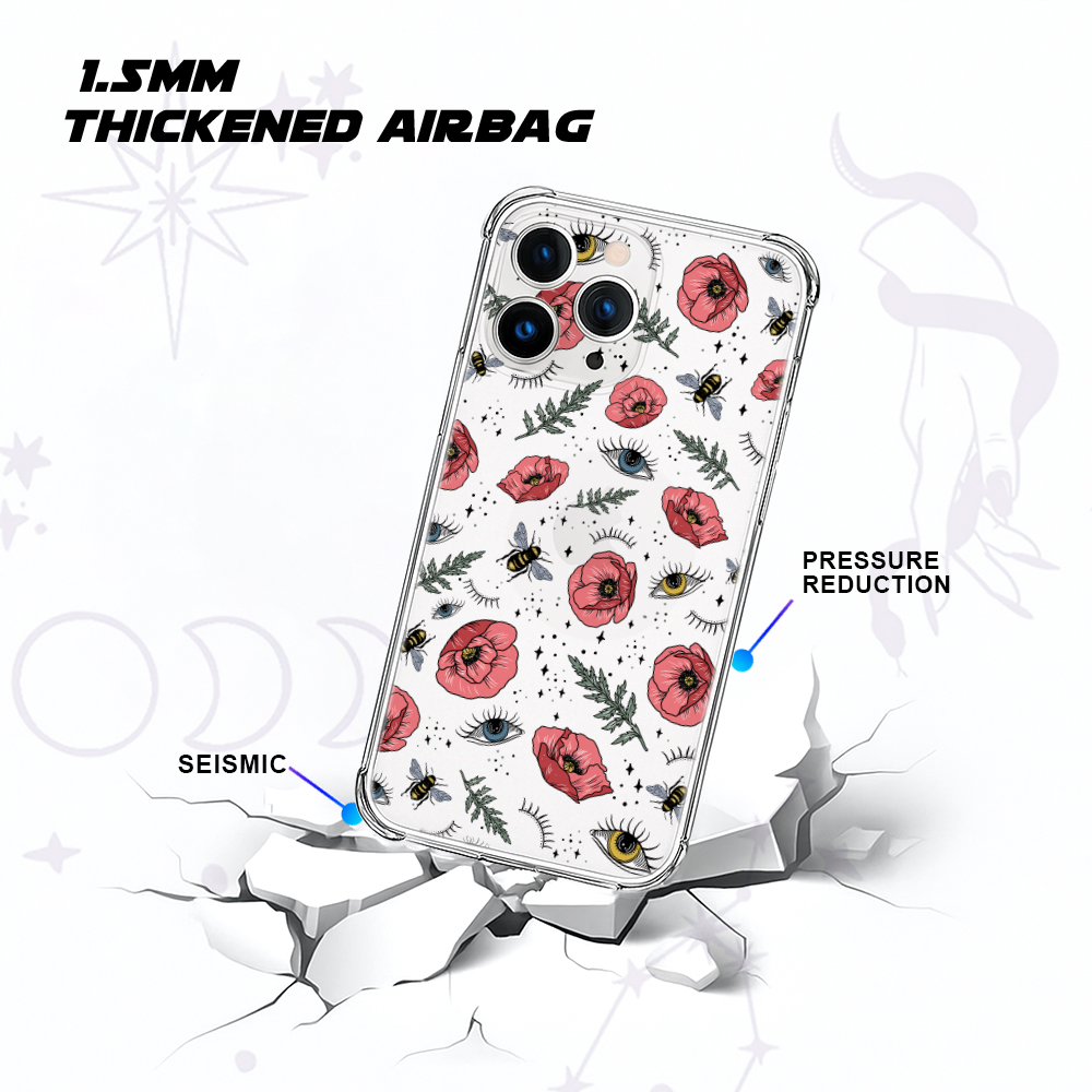 Purplehecate The Bee's Knees Clear Phone Case