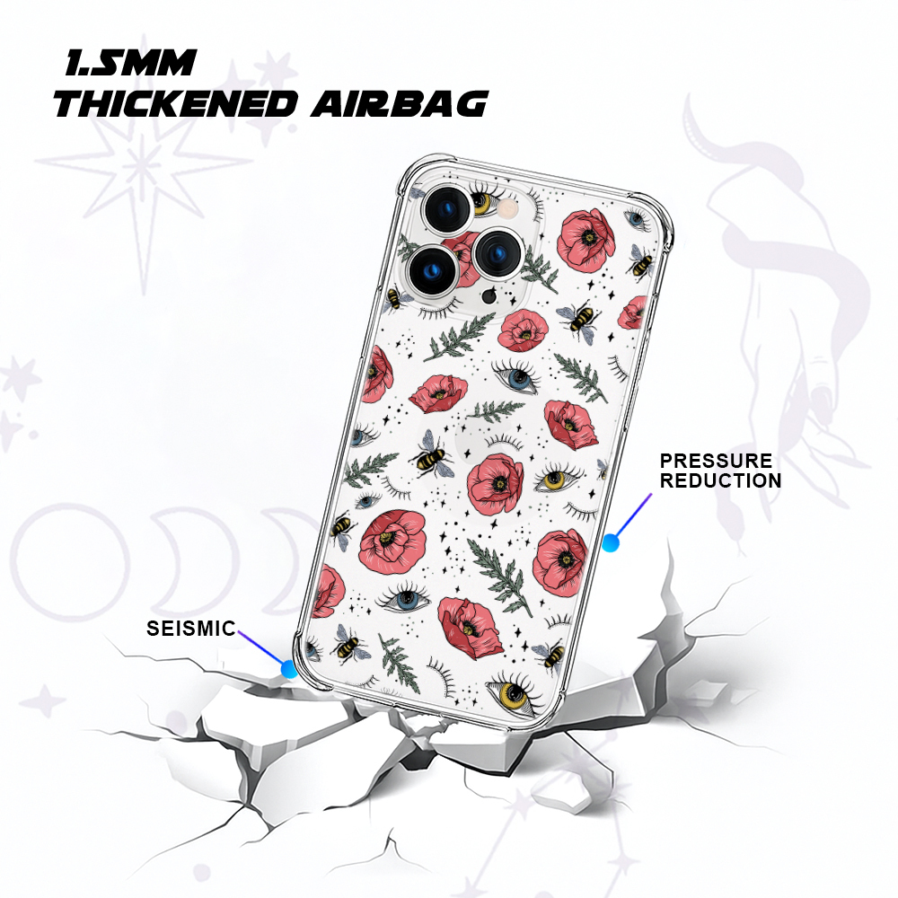 Purplehecate The Bee's Knees Clear Phone Case