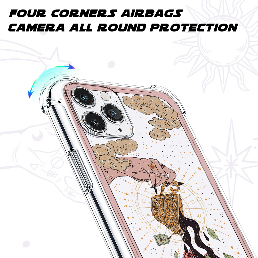 Purplehecate The Tea Food Tarot Clear Phone Case