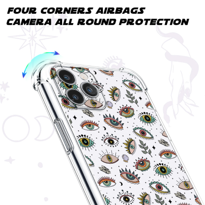Purplehecate Evil Eye Clear Phone Case