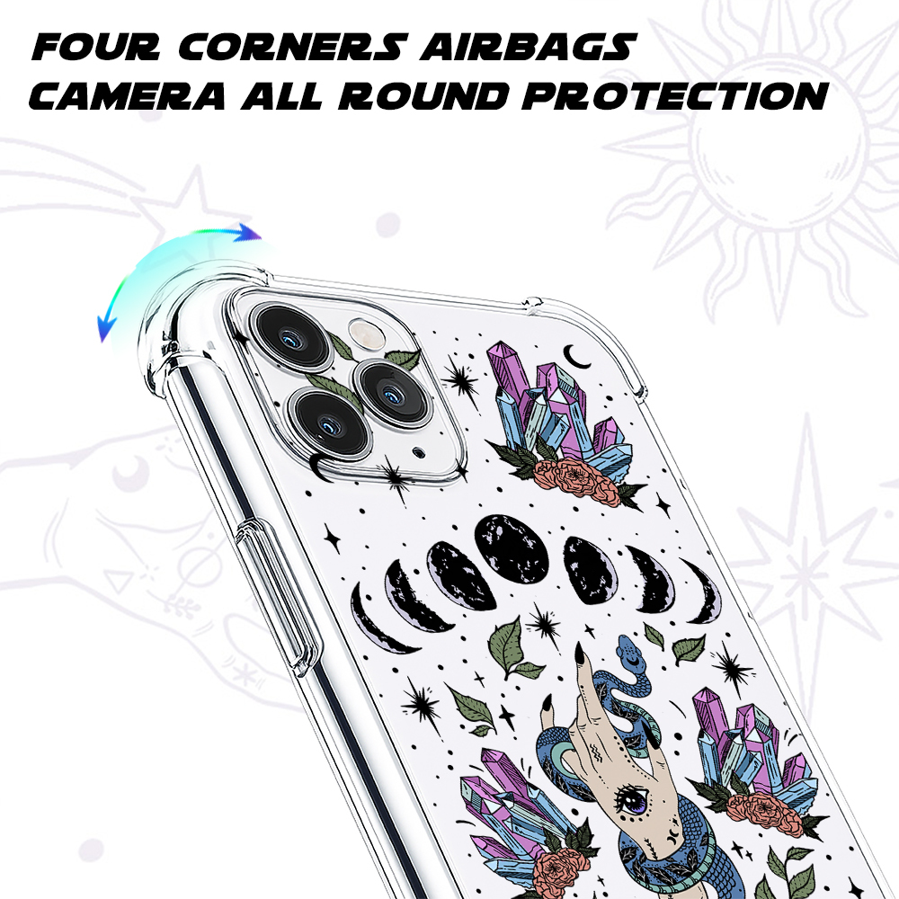 Purplehecate Reach For The Moon Clear Phone Case