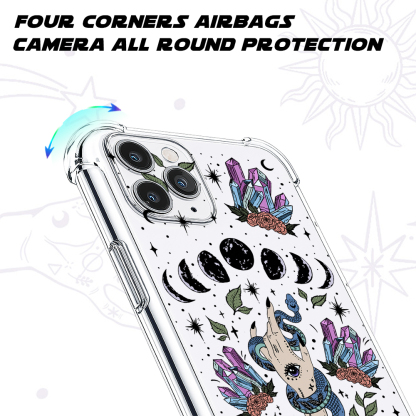 Purplehecate Reach For The Moon Clear Phone Case